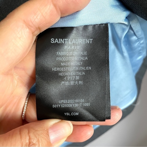 Saint Laurent Gray Short Sleeved Mini Dress Tunic Top - 6/S, made in Italy 🇮🇹 - Picture 8 of 12